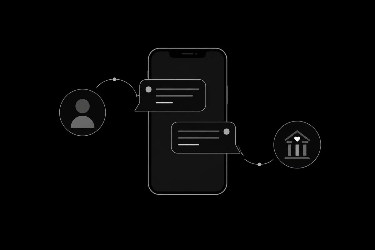 Supporter messages connecting a nonprofit and its community.